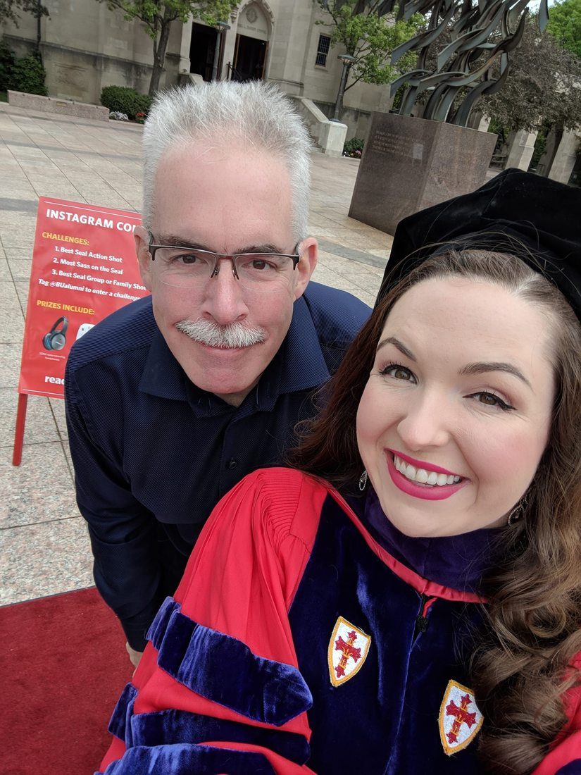 Tim O'Brien with Kaitlin Elizabeth O'Brien at her Boston University School of Law graduation